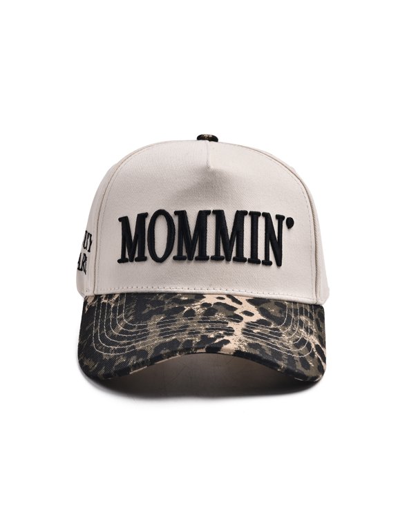 Mommin Trucker Hat for Women, New Mom Gifts for Wife, Mothers Day Birthday Gifts from Daughter Son Husband, 3D Embroidered Mom Baseball Cap, Adjustable Vintage Two Tone Mama Hat for Casual