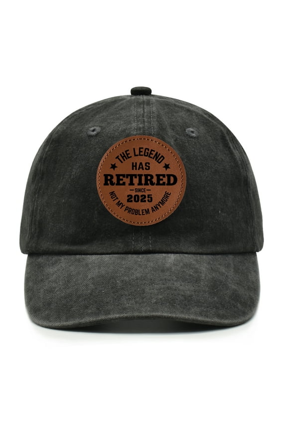 Retired Hat 2025, Retirement Gifts for Women Men, Washed Cotton Adjustable Retired Ideas Gifts Baseball Cap