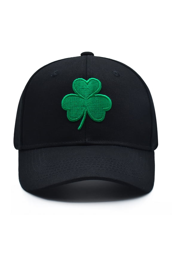 St Patricks Day Hat for Men & Women, Classic Shamrock Embroidery Adjustable Baseball Cap, Irish Party Gifts Idea Accessories