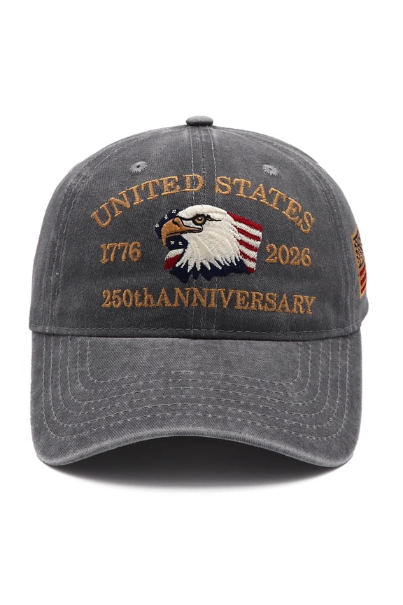 United States 250th Anniversary Hat,USA Baseball Cap 1776-2026 American Eagles Hat Patriotic Embroidered Hats for Men Women