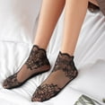 thumbnail image 1 of CYYOLLPF Ankle Socks for Women Thick Socks Low Cut Athletic Crew Slipper Socks Breathable Socks No Show Socks Sheer Socks Ruffle Sock Transparent Socks Wicking Socks Black One Size, 1 of 9