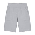 thumbnail image 1 of CYYOLLPF Cotton Linen Shorts Long Shorts for Women Beach Culottes Knee-Length Shorts paperbag shorts flowy shorts for women linen cotton blend shorts walking shorts for women Gray M, 1 of 7
