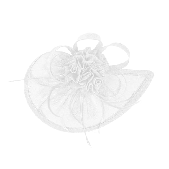 CYYOLLPF Fascinators Hats Tea Party Hat Feather Headpiece Derby Hats for Women Fascinators Hats for Women Tea Party Kentucky Derby Hats for Women Fasteners Hats for Women White 1 One Size