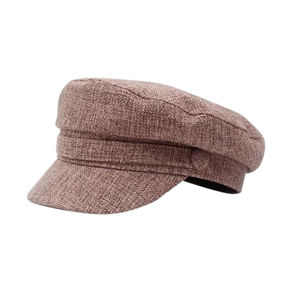 CYYOLLPF Flat Top Hat Vintage Cap Sun Hat Hats for Men Trucker Cap Visor Hat Baseball Hat Solid Brim Fisher Hat Flat Cap for Women Golf Hat Cadet Cap Baseball Cap Cadet Hat Pink One Size