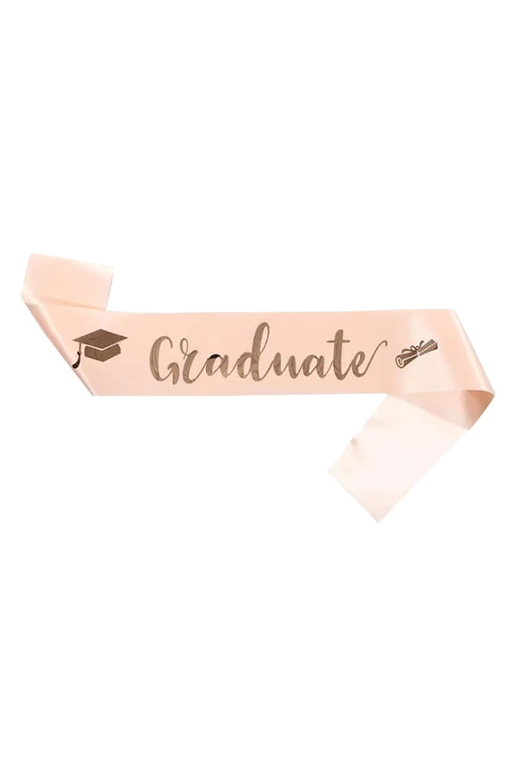 Graduation Cap and Stole 2026 Headband Grad Cap Headband High School Graduation Sash 2026 Plain Graduation Sash Stoles for Graduation 2026 Sash for High School Gold One Size