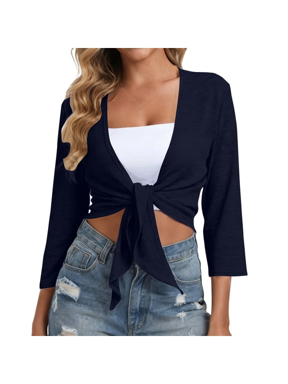 Lightweight Cardigan Beach Cover Ups Cover up Top Open Front Kimono Coverups Light Weight Summer Cardigan Sheer Cardigan for Women Womens Duster Cardigan Blue S