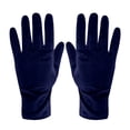 thumbnail image 1 of CYYOLLPF Winter Gloves Women Thermal Gloves for Women Soft Thick Fleece Lining Glove Snow Gloves Women Wrist Length Gloves Cute Gloves Satin Wrist Length Gloves Fleece Lined Blue One Size, 1 of 3