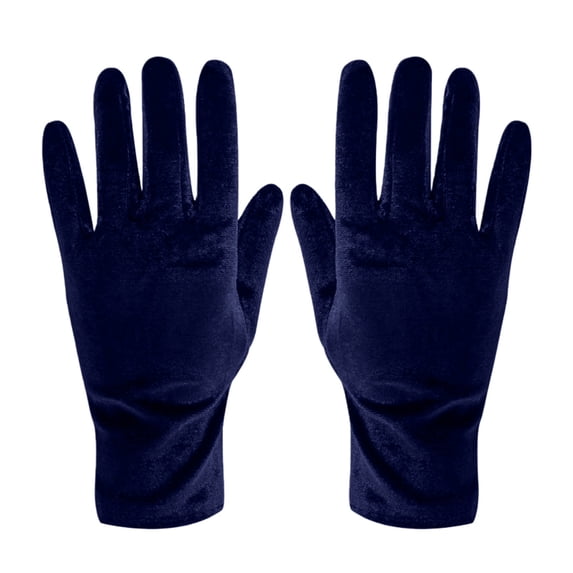 CYYOLLPF Winter Gloves Women Thermal Gloves for Women Soft Thick Fleece Lining Glove Snow Gloves Women Wrist Length Gloves Cute Gloves Satin Wrist Length Gloves Fleece Lined Blue One Size