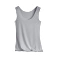 thumbnail image 1 of CYYOLLPF Womens Tank Tops Basic Tank Tops for Women Sleeveless Tops for Women Basic Sleeveless Camisole Boho Tank Tops for Women Basic Tee Shirts Going Out Tops for Women Cami Tan Gray 2XL, 1 of 7
