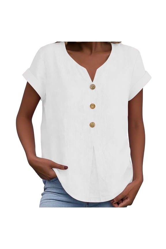 peasant blouses for women linen pants Palazzo Pants Straight Baggy Linen Barrel Pants Wide Leg Sweatpants fashion clothing Yoga Beach Jogger Pants short sleeve tops for women White S