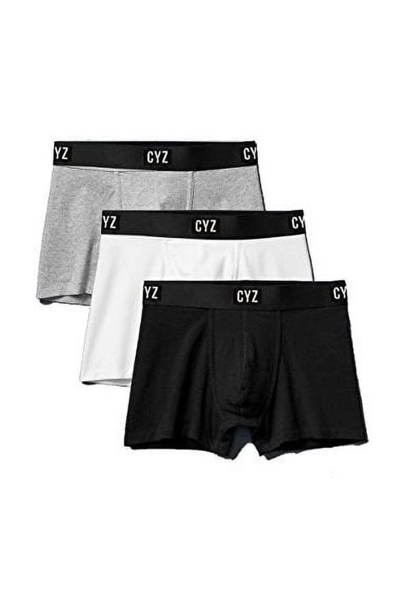 CYZ Men's 3-PK Cotton Stretch Boxer Briefs