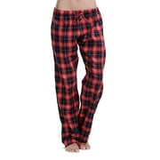 CYZ COLLECTION CYZ Women's 100% Cotton Super Soft Flannel Plaid Pajama/Louge Pants