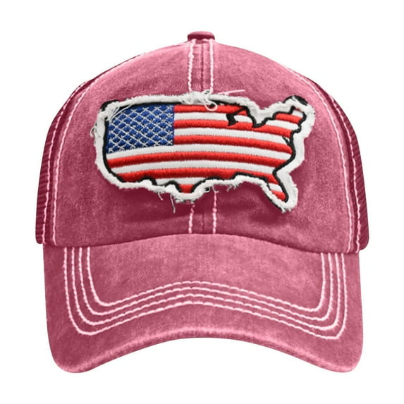 American Flag Baseball Cap,USA Flag Dad Hat for Men Washed Adjustable Soft Truck Cap
