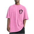 thumbnail image 1 of CYiJun George Cotton T Shirt for Men Summer Crew Neck Short Sleeve Casual Graphic Tees,Sizes S-5XL, 1 of 5