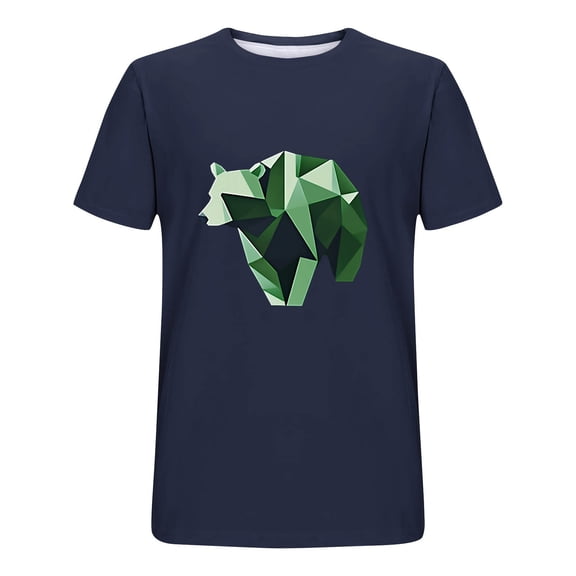 CYiJun George Graphic T Shirt for Men Summer Crew Neck Short Sleeve Casual Tees