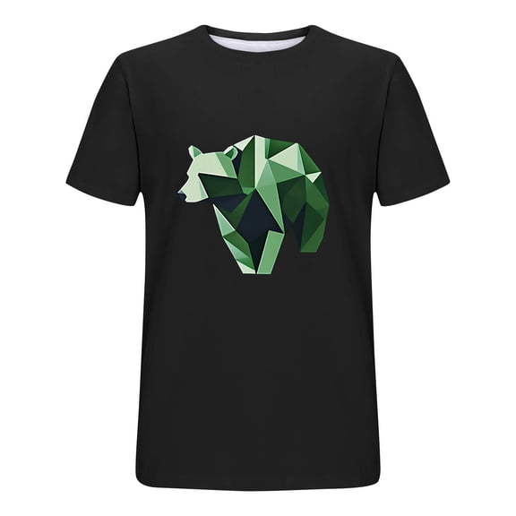 CYiJun George Graphic T Shirt for Men Summer Crew Neck Short Sleeve Casual Tees