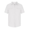 thumbnail image 1 of CYiJun Men's Button Down Shirt Summer Beach Short Sleeve Casual Cotton Linen Shirts with Two Pockets, 1 of 6