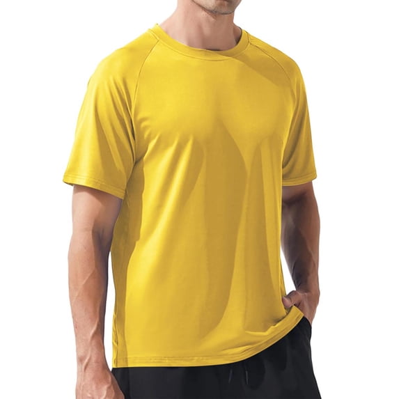 CYiJun Mens Active Quick Dry Crew Neck T Shirts Athletic Running Gym Workout Short Sleeve Tee Tops