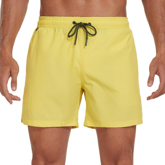 CYiJun Mens Swim Trunks 5" Quick Dry Beach Shorts Stretch Swimming Trunks Shorts,Sizes S-2XL