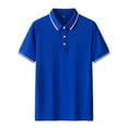 thumbnail image 1 of CYiJun George Polo Shirt for Men Classic Fit Soft Cotton Blend Modern Casual Style Short Sleeve Golf Shirts, 1 of 3