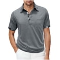 thumbnail image 1 of CYiJun Polo Shirts for Men Short Sleeve Golf Shirts with Pocket Classic Casual Moisture Wicking Polos, 1 of 7