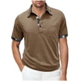 thumbnail image 1 of CYiJun George Polo Shirts for Men Short Sleeve Golf Shirts with Pocket Classic Casual Moisture Wicking Polos, 1 of 7