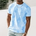 thumbnail image 1 of CYiJun George Tie dye T Shirt for Men Summer Casual Cotton Crew Neck Short Sleeve Graphic Tee, 1 of 4