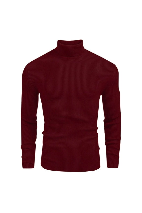 George Turtleneck Sweaters for Men Casual Business Slim Fit Basic Knitted Thermal Pullover Sweaters,Sizes M-3XL