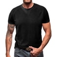 thumbnail image 1 of CYiJun George Waffle T Shirt for Men Casual Crewneck Tee Summer Short Sleeve Tops, 1 of 7