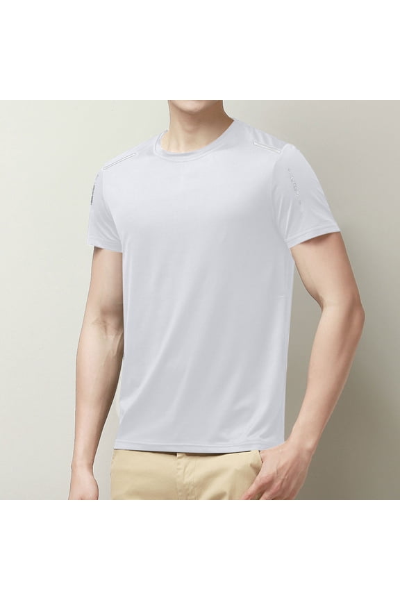 George Workout T Shirts for Men,Quick Dry Gym Moisture Wicking Short Sleeve Tops for Running Athletic Casual