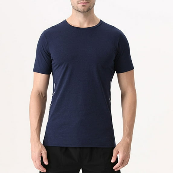 CYiJun George Workout T Shirts for Men Short Sleeve Athletic Active Tops Quick Dry Crew Neck T Shirt for Running