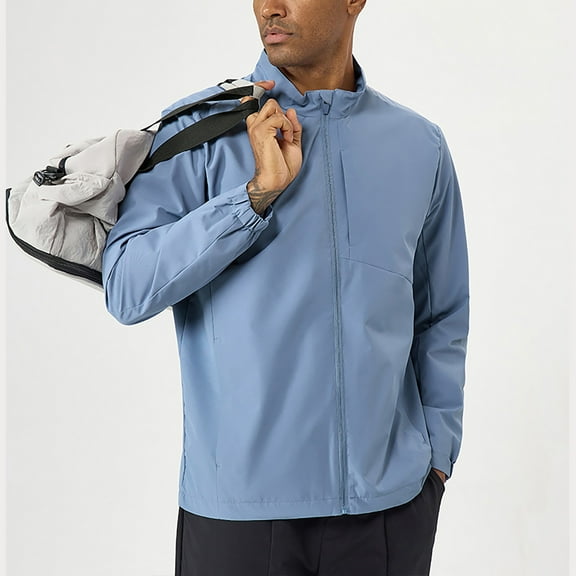 CYiJun Jackets for Men Winter Waterproof Windproof Outdoor Zip Up Casual Outerwear Coat