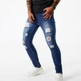 thumbnail image 1 of CYiJun Jeans for Men,Premium Soft Skinny Fit Mens Stretch Ripped Jeans, 1 of 6