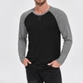 thumbnail image 1 of CYiJun Long Sleeve Shirts for Men Long Sleeve Crewneck Cotton Blend Tee Moisture Wicking Casual Tops, 1 of 5