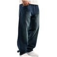 thumbnail image 1 of CYiJun Men's Classic Relaxed Fit Jeans Straight Leg Soft Denim Pants, 1 of 9