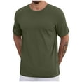 thumbnail image 1 of CYiJun Men's Cotton T Shirt - Soft Stretch Short Sleeve Crew Neck Super Soft Tee (Available in Big & Tall), 1 of 4
