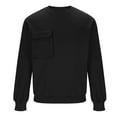 thumbnail image 1 of CYiJun Men's Crewneck Sweatshirt Casual Front Pocket Long Sleeve Sweat Shirts Fleece Basic Pullover Shirts,Size L, 1 of 4