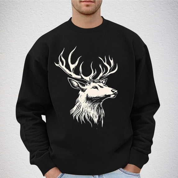 CYiJun Men's Fleece Crewneck Sweatshirt Lightweight Loose fit Soft Basic Pullover Sweatshirt,Size 3XL
