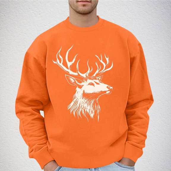 CYiJun Men's Fleece Crewneck Sweatshirt Lightweight Loose fit Soft Basic Pullover Sweatshirt,Size 4XL