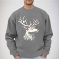 thumbnail image 1 of CYiJun Men's Fleece Crewneck Sweatshirt Lightweight Loose fit Soft Basic Pullover Sweatshirt,Size 4XL, 1 of 5