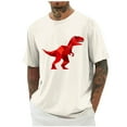 thumbnail image 1 of CYiJun Men's Graphic T Shirt Summer Casual Cotton Crew Neck Short Sleeve Printed Tee, 1 of 6