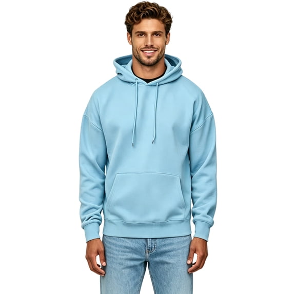 CYiJun Men's Hoodie Casual Drawstring Pullover Fleece Hooded Sweatshirt,Sizes S-5XL