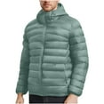 thumbnail image 1 of CYiJun Men's Packable Puffer Jacket Lightweight Hooded Insulated Water Resistant Winter Jackets Puffy Coat, 1 of 9