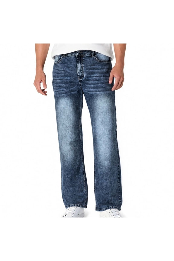 Men's and Big and Tall Bootcut Jean Straight Stretch Jeans