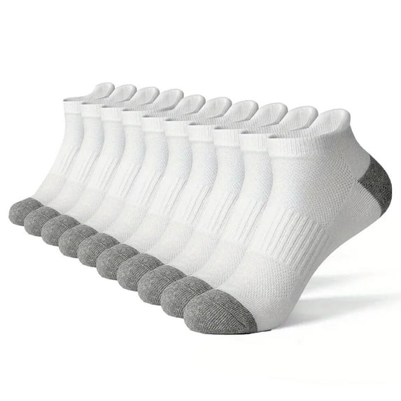 CYiJun Mens Cushion Durability Ankle Socks Men Low Cut Comfort Breathable Casual Socks,6 Pack