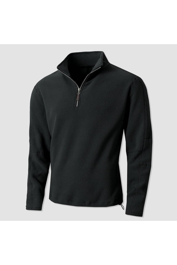 Mens Half Zip Sweatshirt Lightweight Long Sleeve Quarter-Zip Pullover Fleece Sweatshirt,Size M