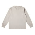 thumbnail image 1 of CYiJun Mens Long Sleeve Shirts Casual Cotton Crew Neck T Shirt Solid Lightweight Basic Tee,Rose Gold M, 1 of 3