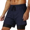 thumbnail image 1 of CYiJun Mens Swim Trunks with Compression Liner Quick Dry Board Gym Running Beach Shorts, 1 of 5