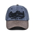 thumbnail image 1 of New York Alphabet Embroidery Baseball Cap – Adjustable Washed Hat for Men Womens, 1 of 4