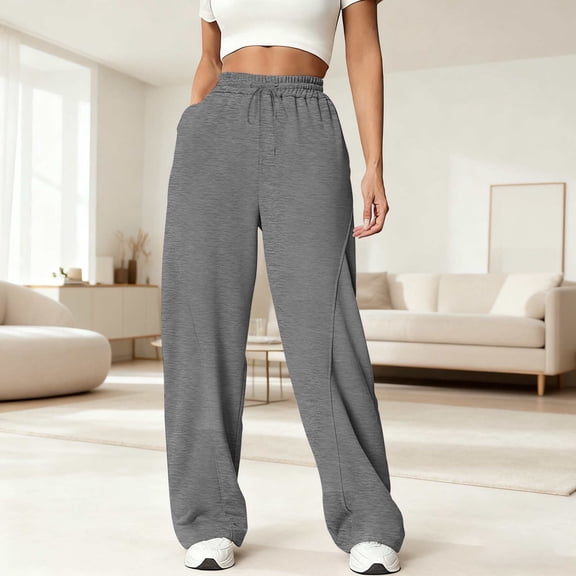 CYiJun No Boundaries Wide Leg Pants for Women Work Business Casual High Waisted Dressy Pants Flowy Trousers